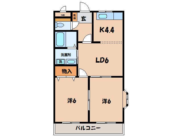 平坂港前 徒歩5分 2階の物件間取画像