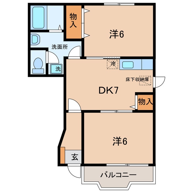 ラシーヌ若王子の物件間取画像