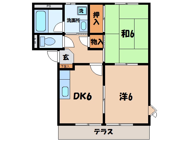 セブンハイツの物件間取画像