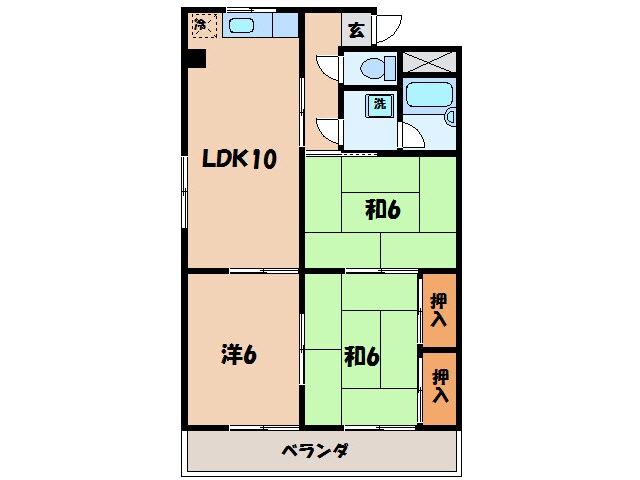 グランドビル永吉の物件間取画像