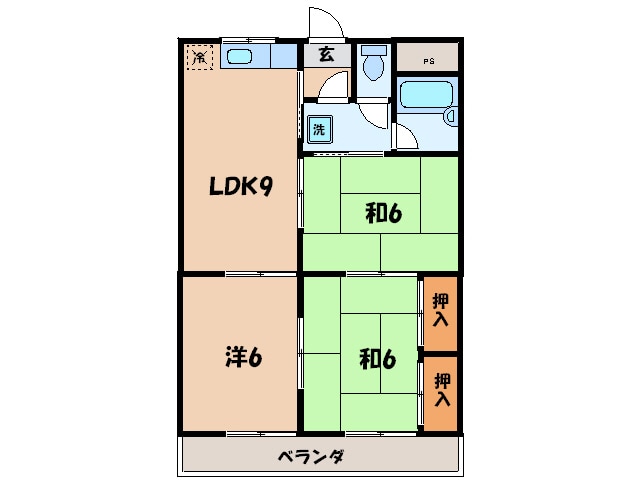 グランドビル永吉の物件間取画像