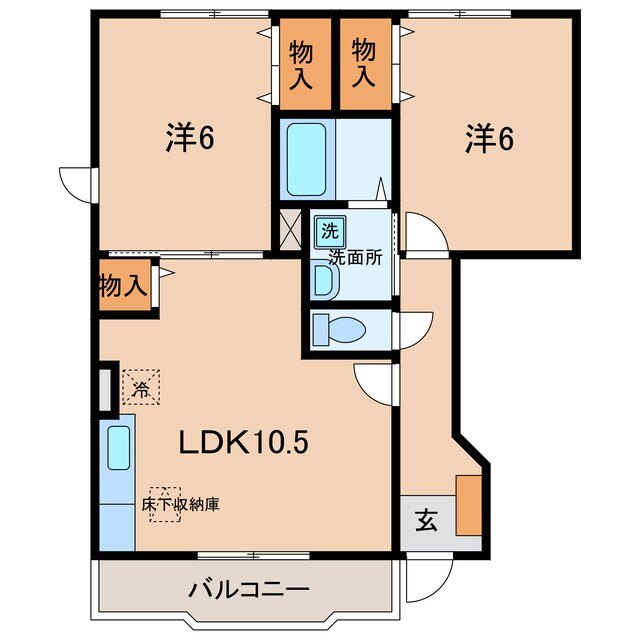 吉良吉田駅 徒歩9分 1階の物件間取画像