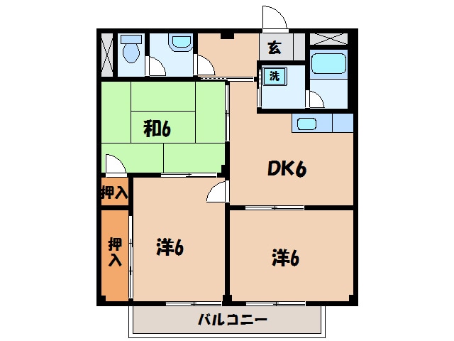 サープラスⅢ千恵の物件間取画像