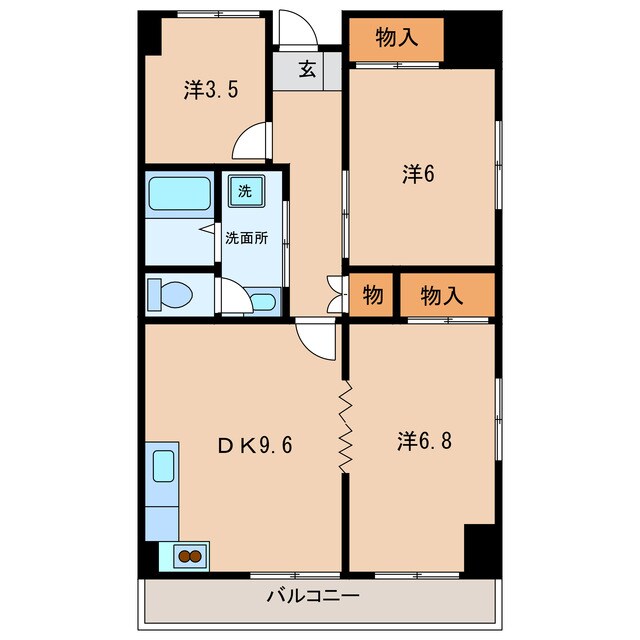 西尾駅 徒歩4分 4階の物件間取画像