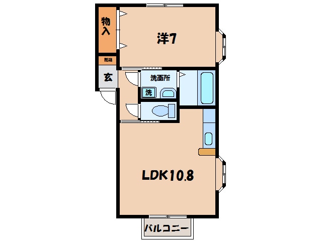 北新川駅 徒歩10分 2階の物件間取画像