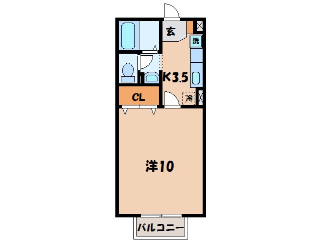 西尾駅 徒歩19分 2階の物件間取画像