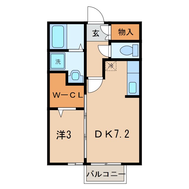 満国寺前 徒歩9分 1階の物件間取画像