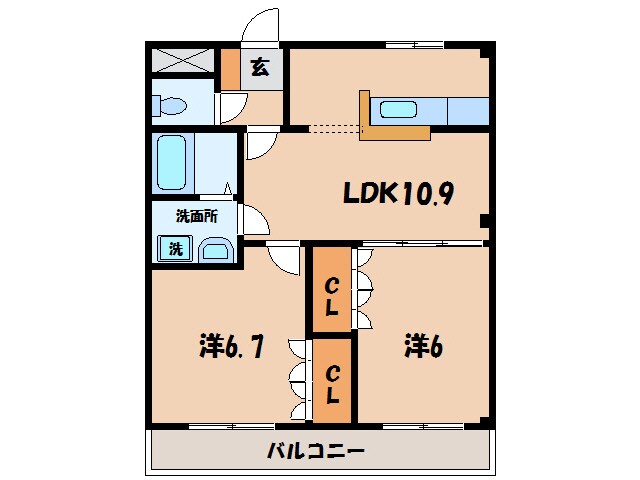 碧南中央駅 徒歩19分 2階の物件間取画像