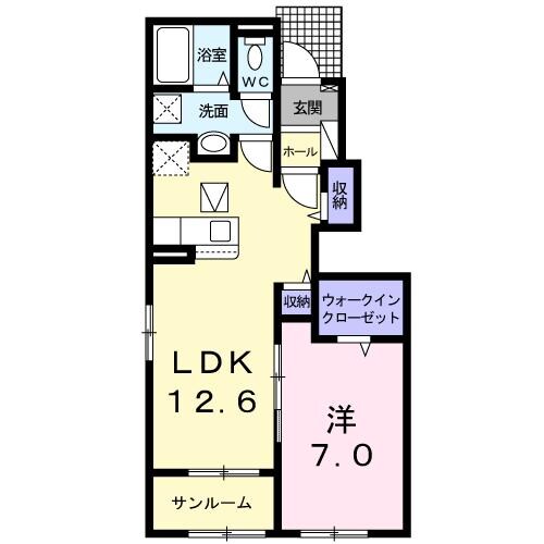 フランプロムナードの物件間取画像