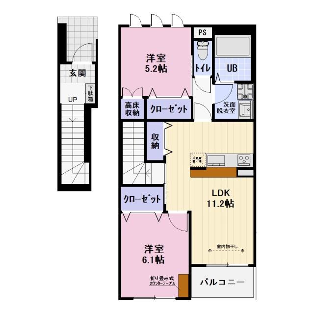 碧南中央駅 徒歩15分 2階の物件間取画像