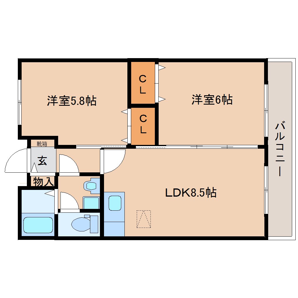 新大宮駅 徒歩16分 1階の物件間取画像