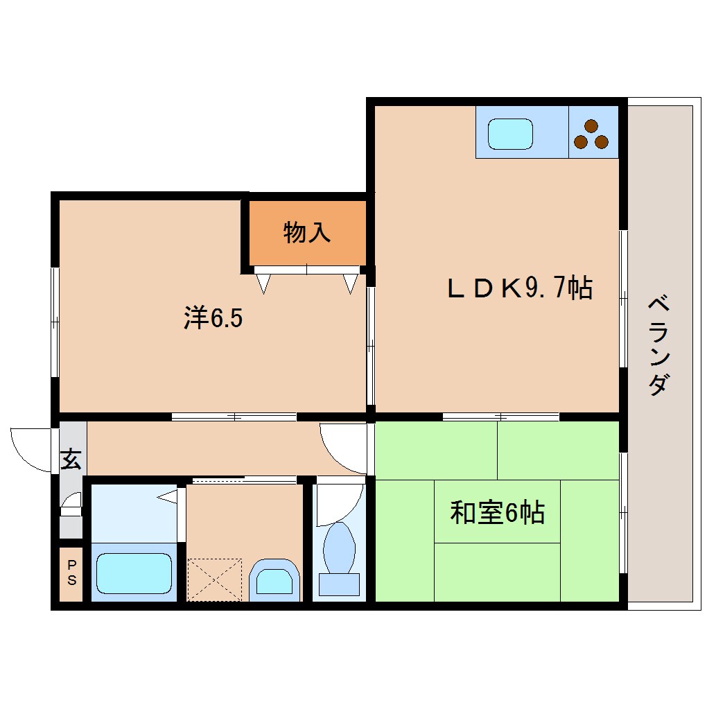 奈良駅 バス15分  永井町下車：停歩1分 2階の物件間取画像