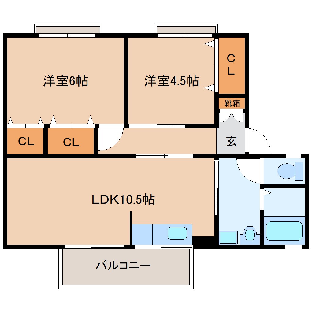 ボナール奥村の物件間取画像