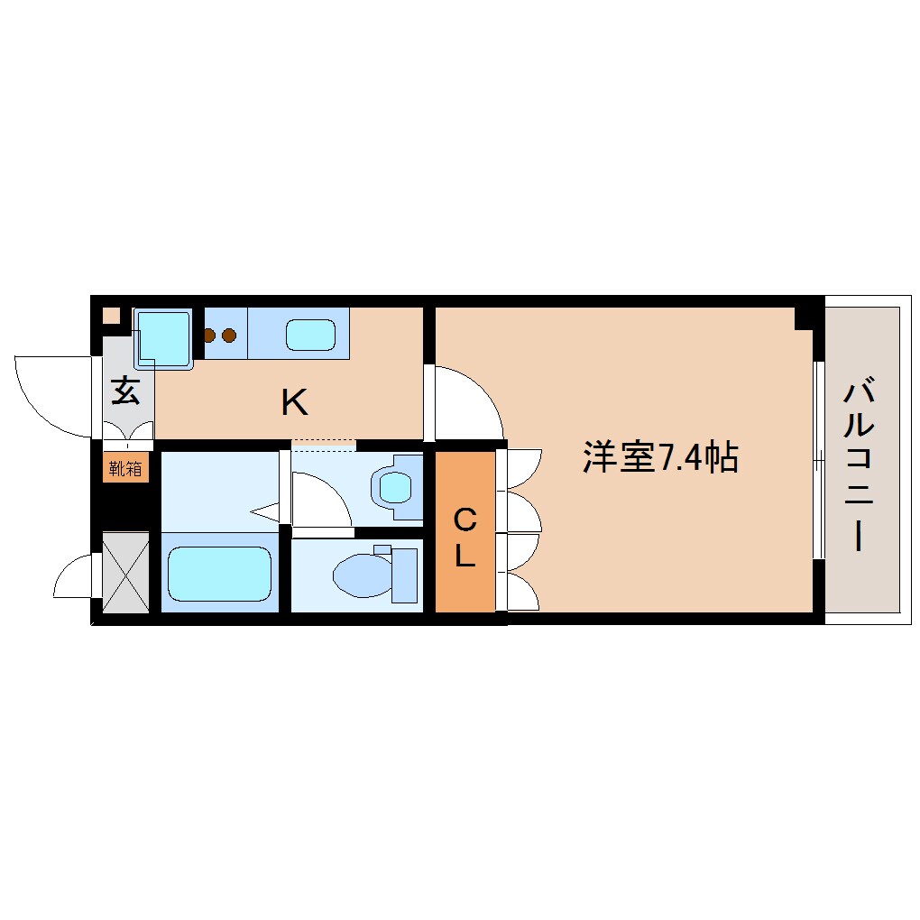 木津駅 徒歩1分 7階の物件間取画像