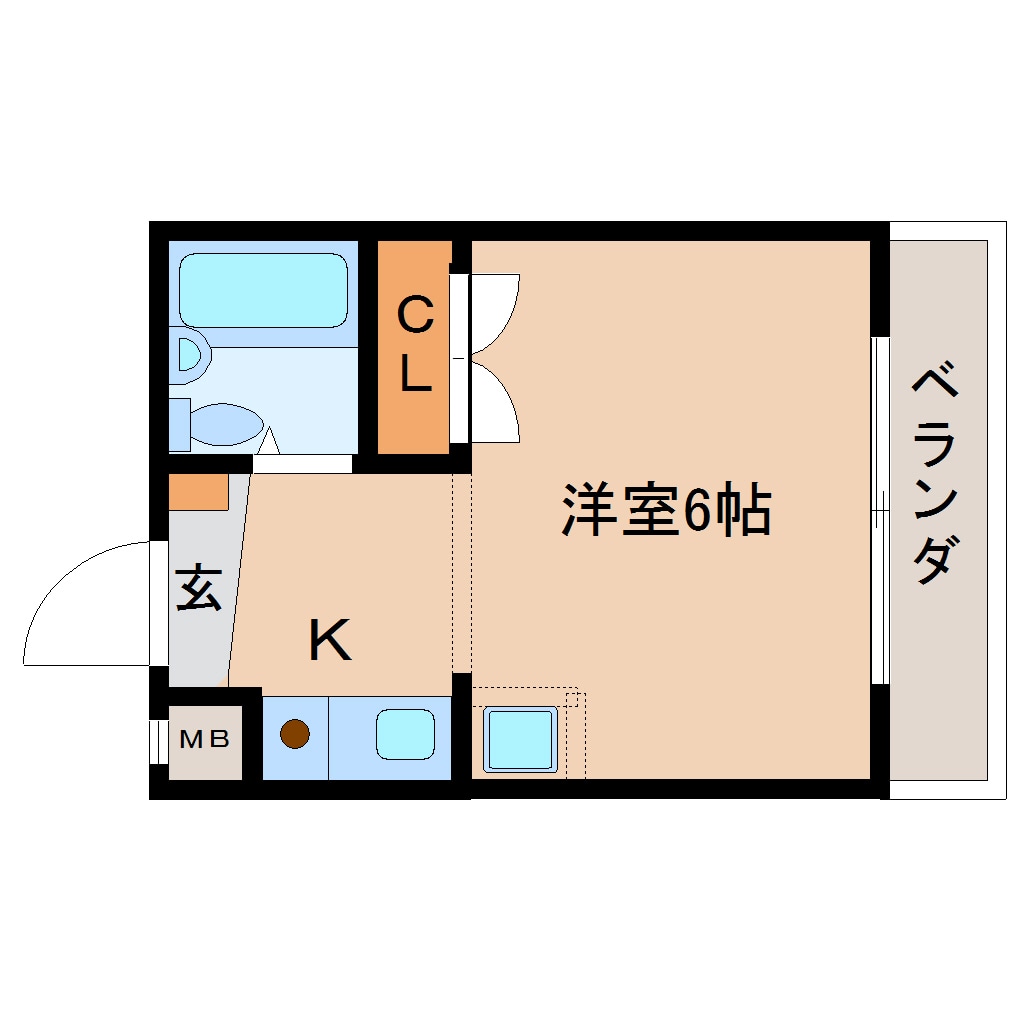 奈良駅 バス6分  北神殿下車：停歩2分 3階の物件間取画像