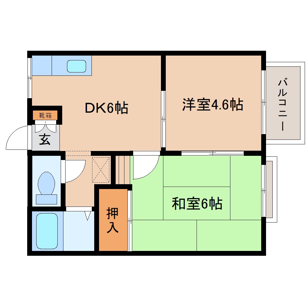 奈良駅 バス13分  八条町地蔵前下車：停歩2分 2階の物件間取画像