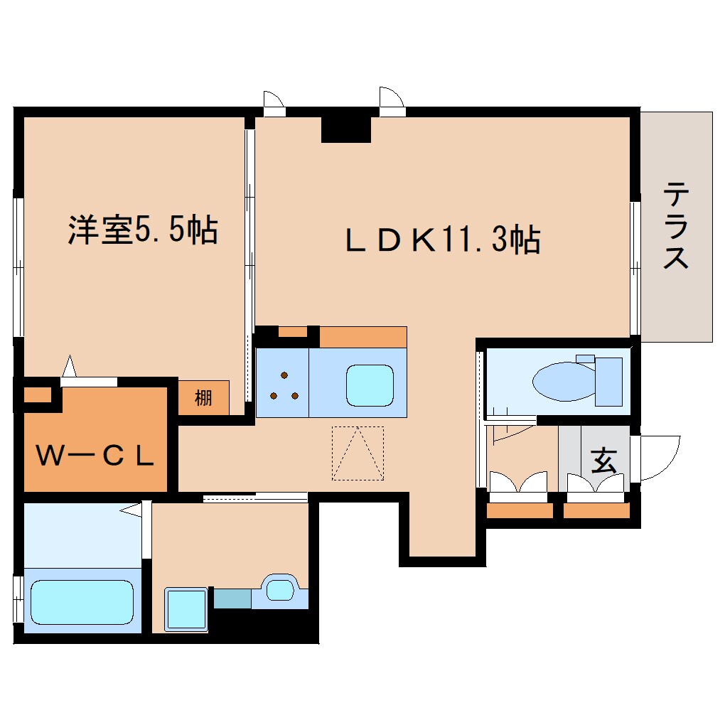 奈良駅 徒歩22分 1階の物件間取画像