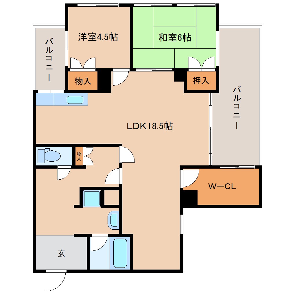奈良駅 徒歩4分 4階の物件間取画像