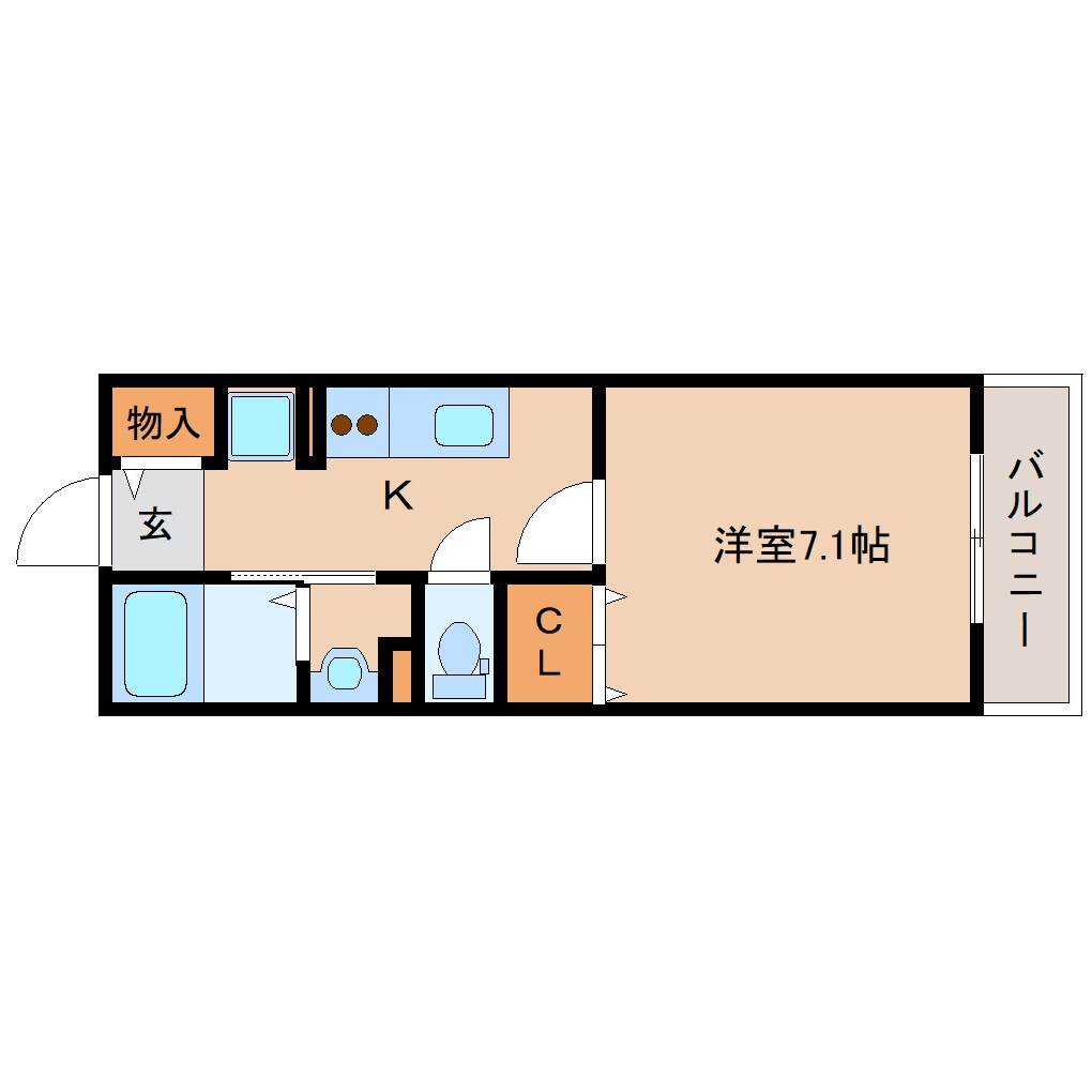 近鉄奈良駅 徒歩10分 1階の物件間取画像