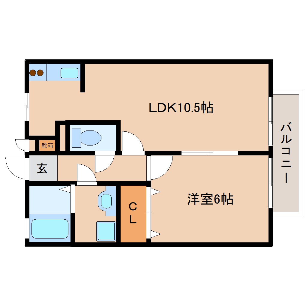 コンフォート中谷の物件間取画像