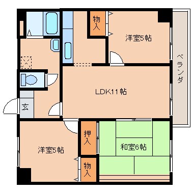 新大宮駅 徒歩3分 2階の物件間取画像