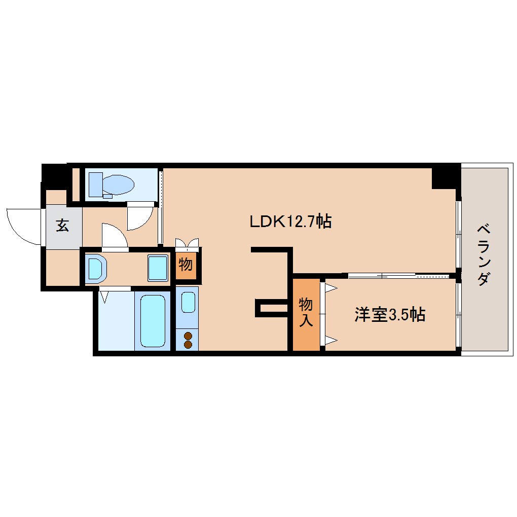 近鉄奈良駅 徒歩1分 5階の物件間取画像