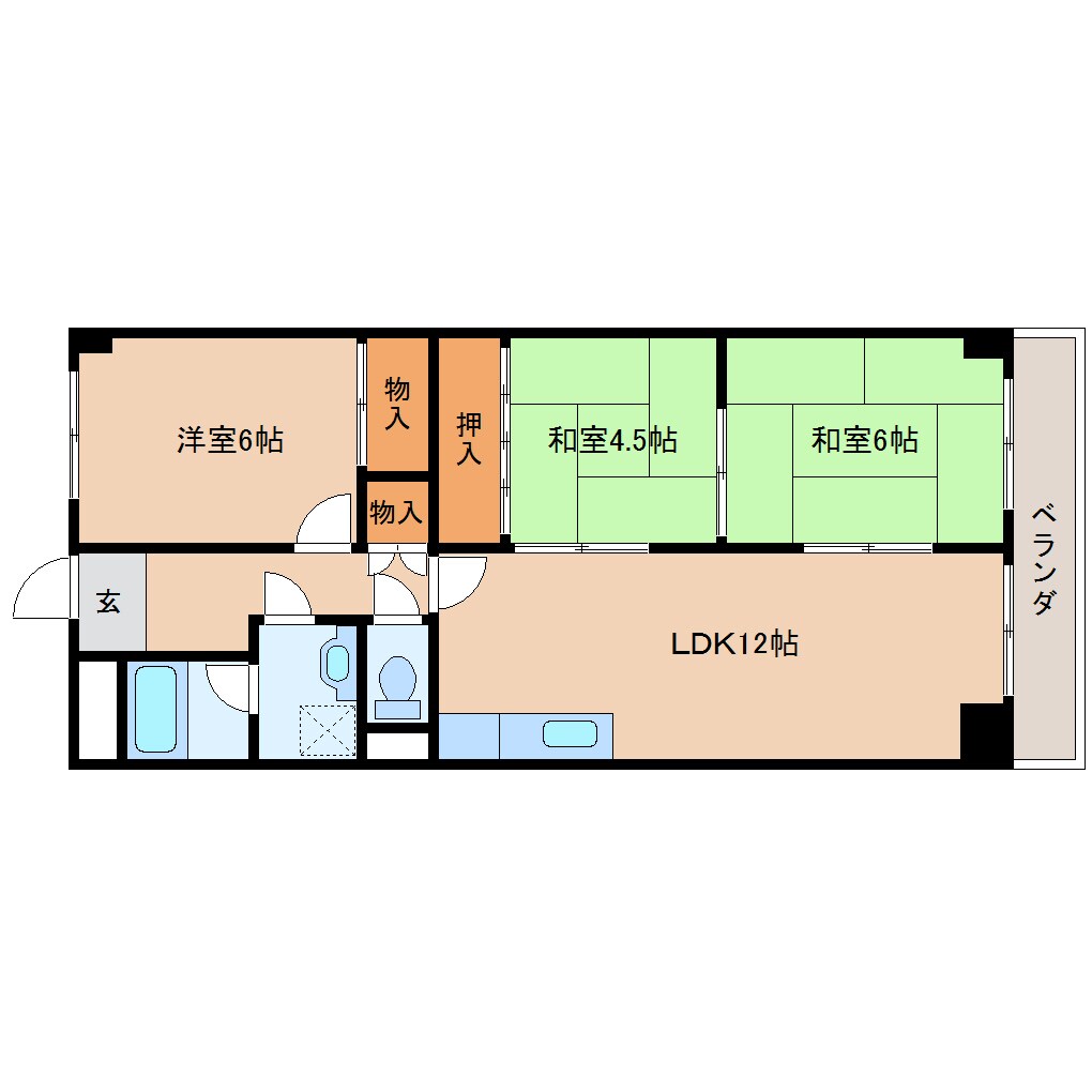 新大宮駅 徒歩3分 3階の物件間取画像