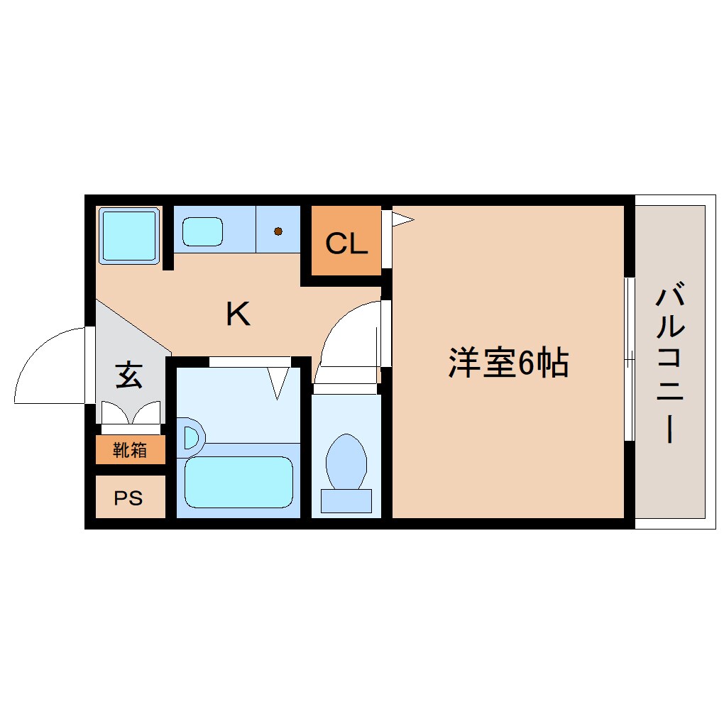 近鉄奈良駅 徒歩16分 3階の物件間取画像