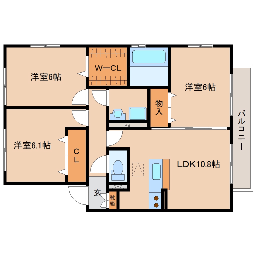 新大宮駅 徒歩26分 2階の物件間取画像