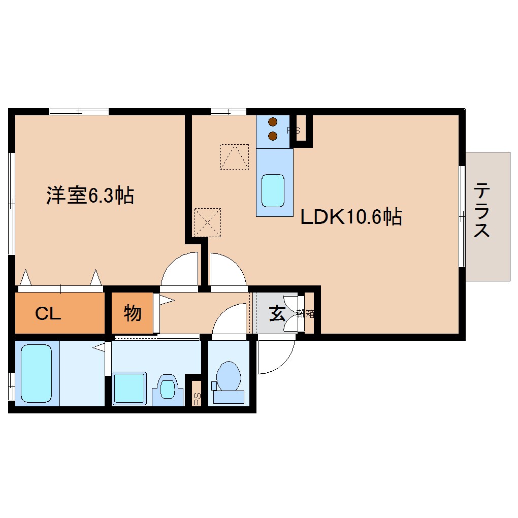 新大宮駅 徒歩8分 2階の物件間取画像