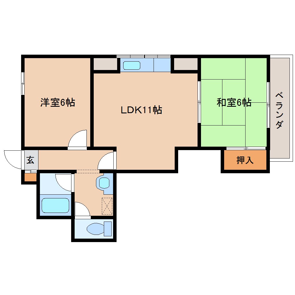 奈良駅 徒歩12分 6階の物件間取画像