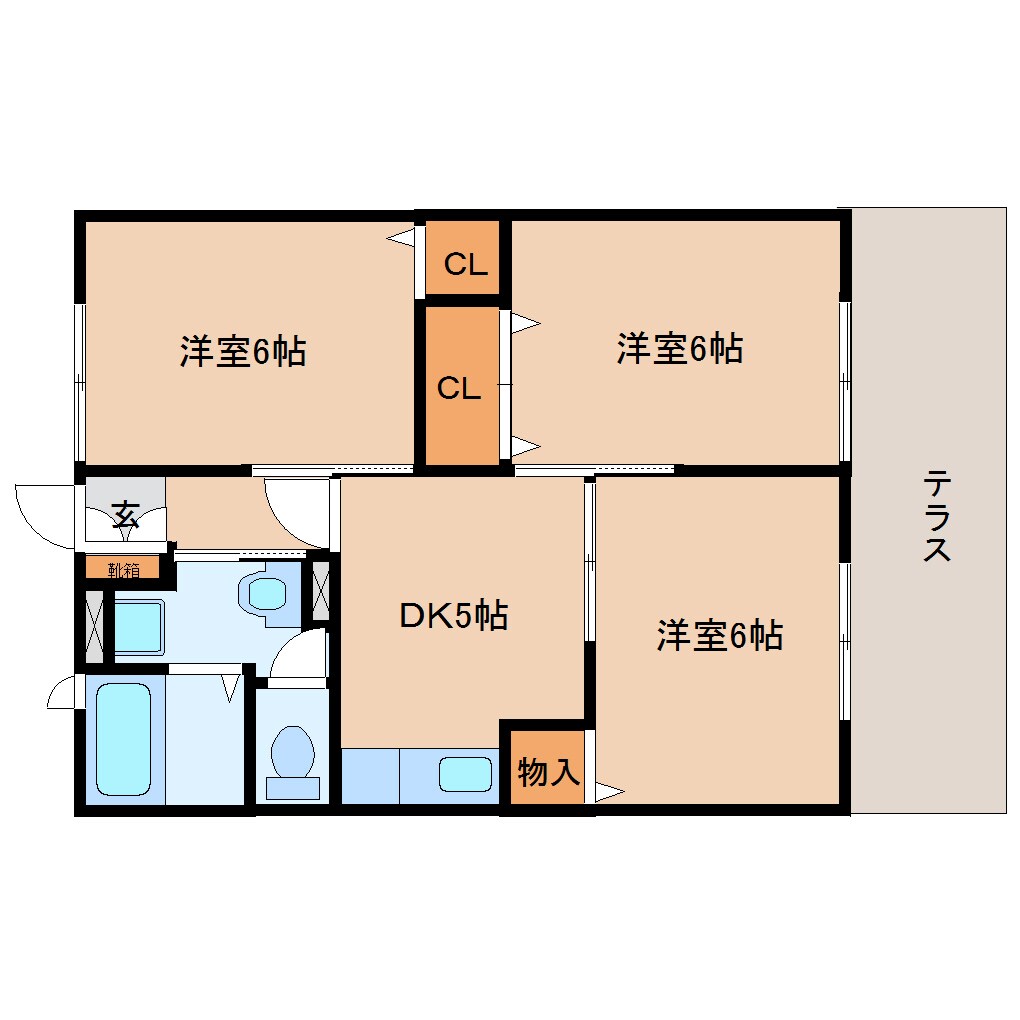 加茂駅 徒歩10分 1階の物件間取画像