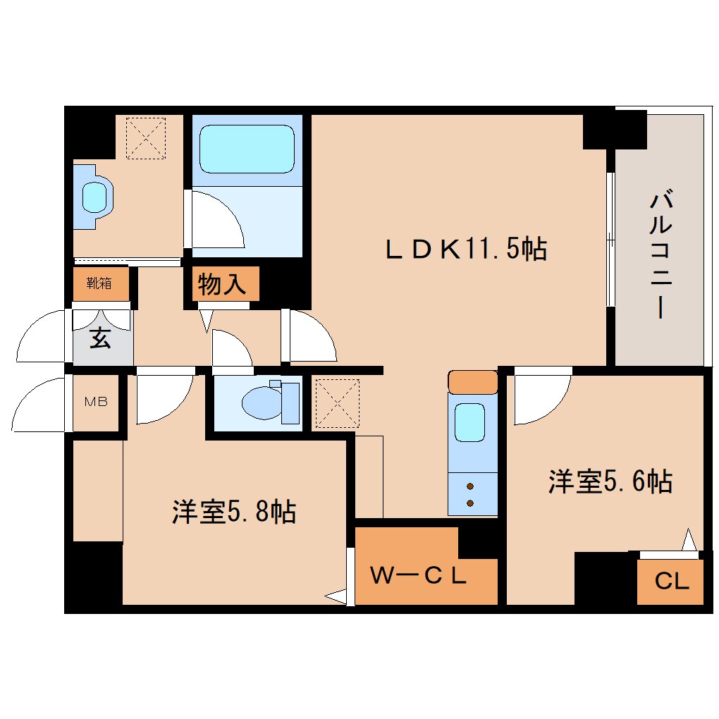 奈良駅 徒歩7分 6階の物件間取画像