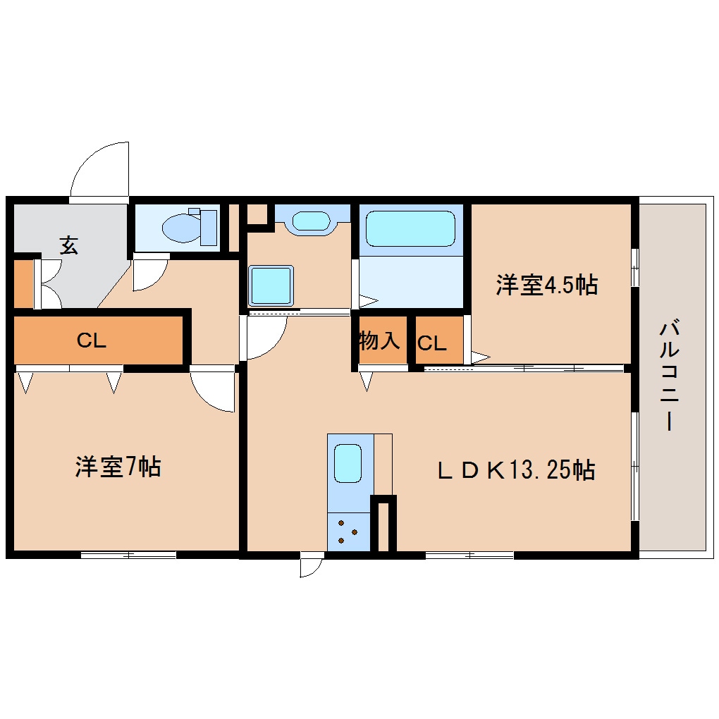 新大宮駅 徒歩12分 2階の物件間取画像