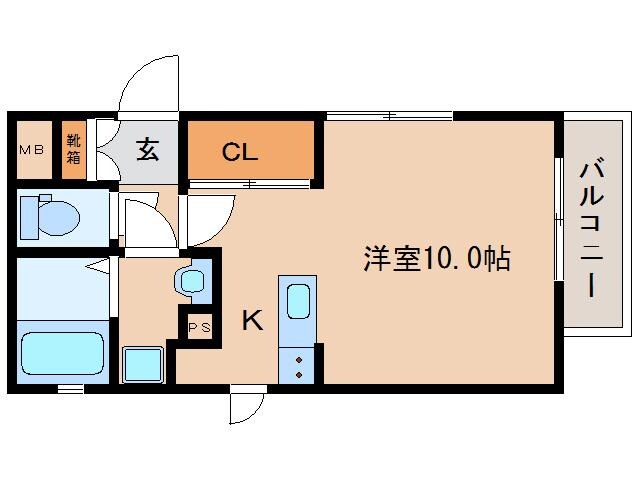 近鉄奈良駅 徒歩15分 2階の物件間取画像