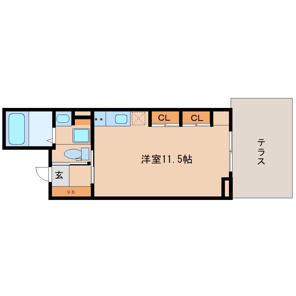 近鉄奈良駅 徒歩10分 1階の物件間取画像