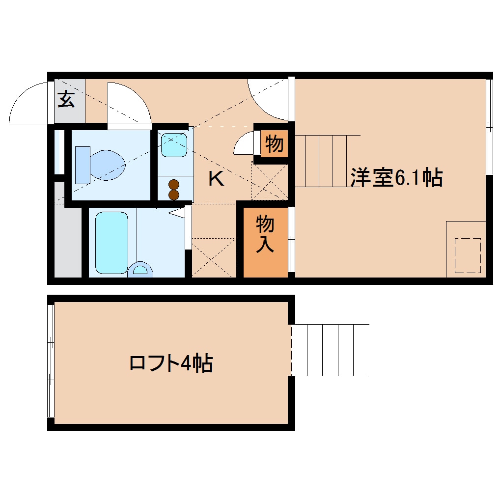 奈良駅 バス9分  神殿下車：停歩6分 2階の物件間取画像