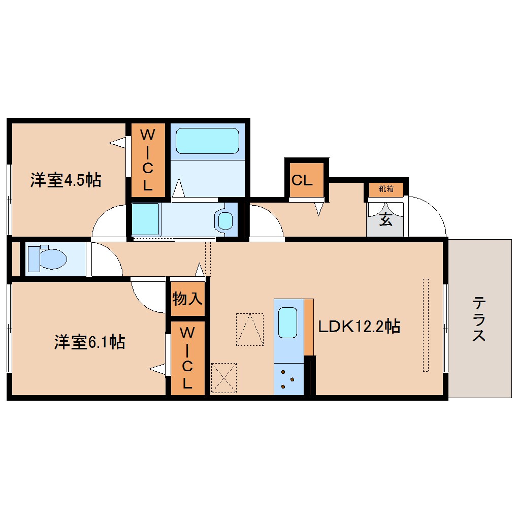 新大宮駅 徒歩16分 1階の物件間取画像