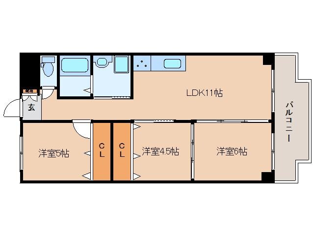 新大宮駅 徒歩7分 7階の物件間取画像