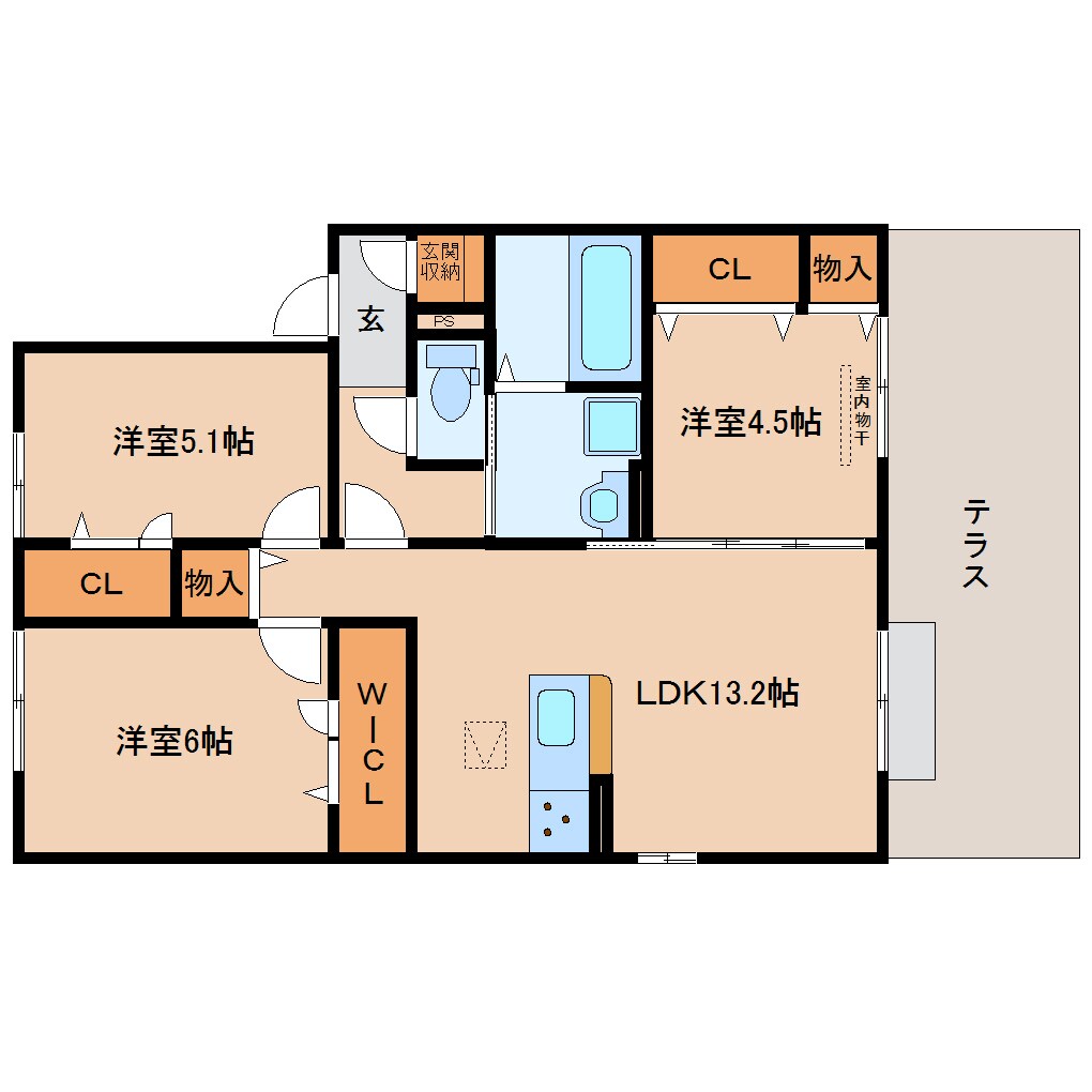 新大宮駅 徒歩25分 1階の物件間取画像