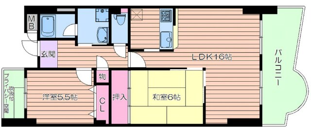 サンヒルズ上山手の物件間取画像