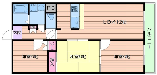 インペリアル南ヶ丘の物件間取画像