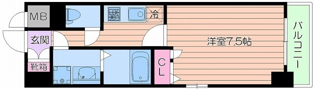 エスリード江坂垂水町の物件間取画像