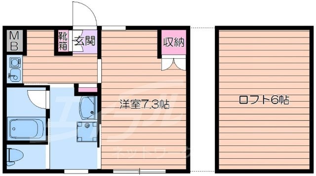 パロス江坂垂水町の物件間取画像