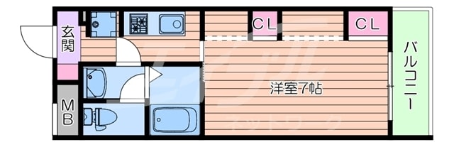 HARU緑地公園の物件間取画像