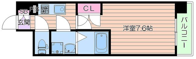 ＷＧＢ江坂の物件間取画像