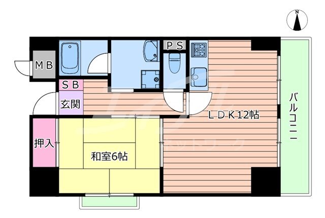 緑地JIROⅡの物件間取画像