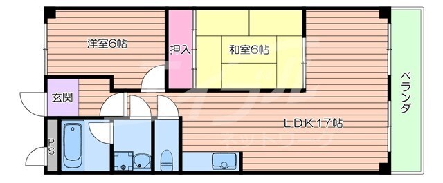 ニューライフ江坂の物件間取画像