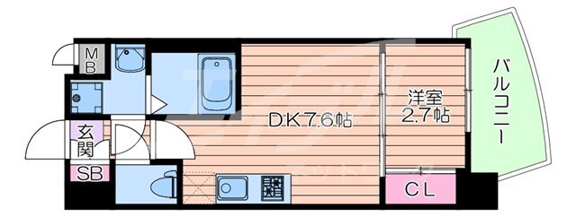 プレサンス江坂ベルフィーヌの物件間取画像