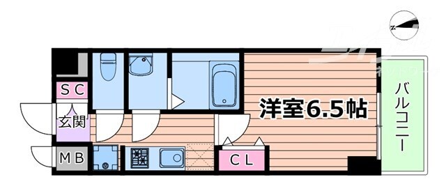 江坂駅 徒歩6分 3階の物件間取画像